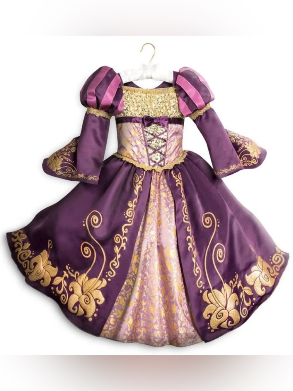 Disney Store Rapunzel Tangled Deluxe Designer Collection Gown Sz 4